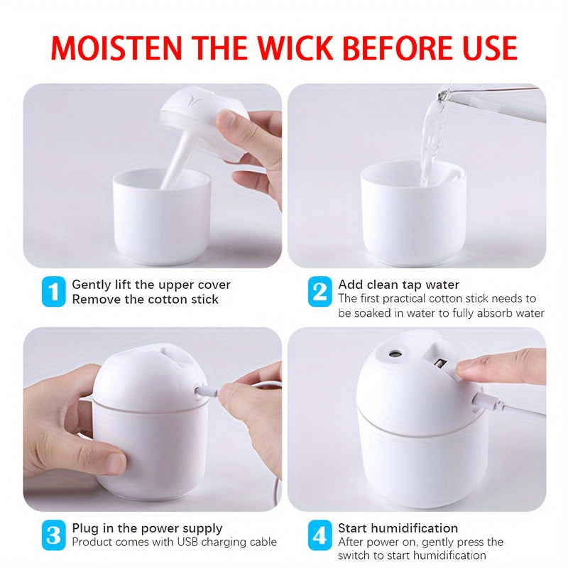 1pc Aroma Diffuser& Humidifier with Cold Mist & Night Light : Can Add Essential Oils As Air Aromatherapy Diffuser, Your Bedroom Fresh & Plants Health!Super Quiet - Ideal for Office, Home, Large Bedroom